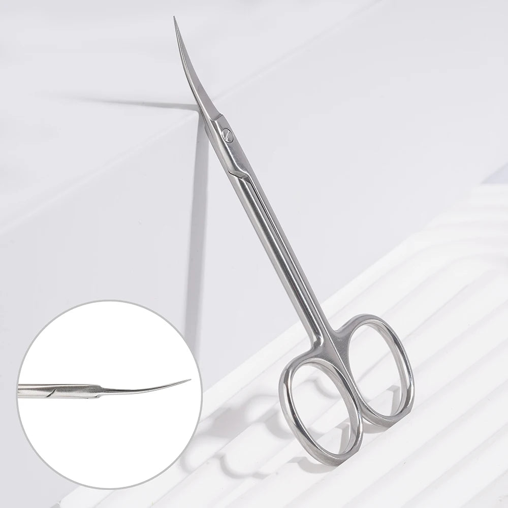 Medical Grade Precision Scissors Cosmetic Nail Cuticle Eyebrow Cutting Scissor Manicure Scissors