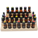 Organizador de exhibición de aceites esenciales de madera para aromaterapia moderno con soporte circular para estuche de belleza