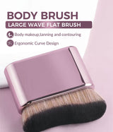 2025 New Design Self Tanner Custom Logo Flat Body Face Foundation Private Label Luxury Single Custom Professional Makeup Brush