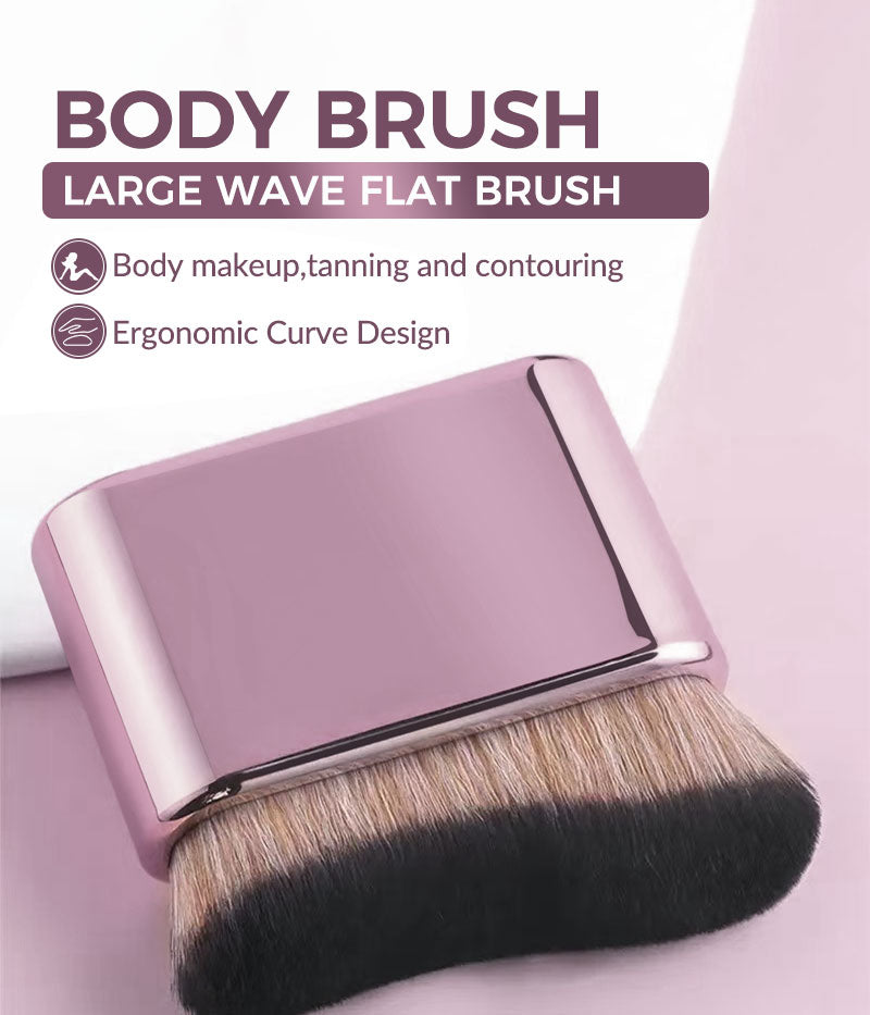 2025 New Design Self Tanner Custom Logo Flat Body Face Foundation Private Label Luxury Single Custom Professional Makeup Brush