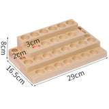 Organizador de exhibición de aceites esenciales de madera para aromaterapia moderno con soporte circular para estuche de belleza