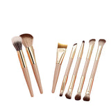 7pcs pink Double Ended Makeup Brushes Vegan Synthetic Hair Luxury Gold Makeup Brush Set with case