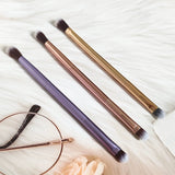 7pcs pink Double Ended Makeup Brushes Vegan Synthetic Hair Luxury Gold Makeup Brush Set with case