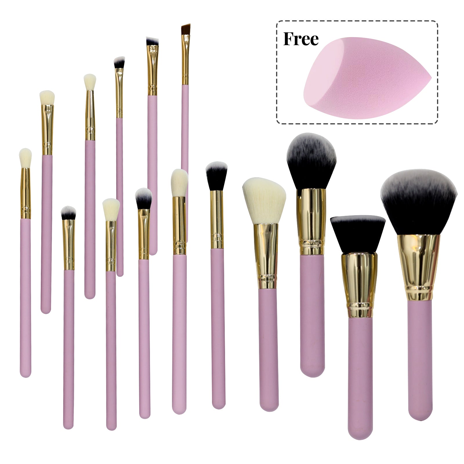 15 Pcs Makeup Brush Set Professional Premium Synthetic Powder Foundation Contour Blush Concealer Eye Shadow Makeup Brushes