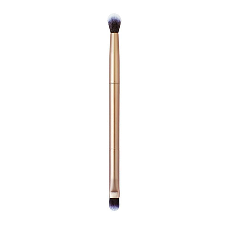 7pcs pink Double Ended Makeup Brushes Vegan Synthetic Hair Luxury Gold Makeup Brush Set with case