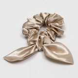 Wholesale Spot rabbit ear silk scrunchie 3.5cm hair accessories 22 momme silk hair band