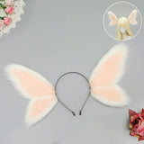 H0009 Butterfly Headband Butterfly-shaped Head Band Plush Hair Hoop Cute Fancy Headband for Daily Wear, Parties & Cosplay