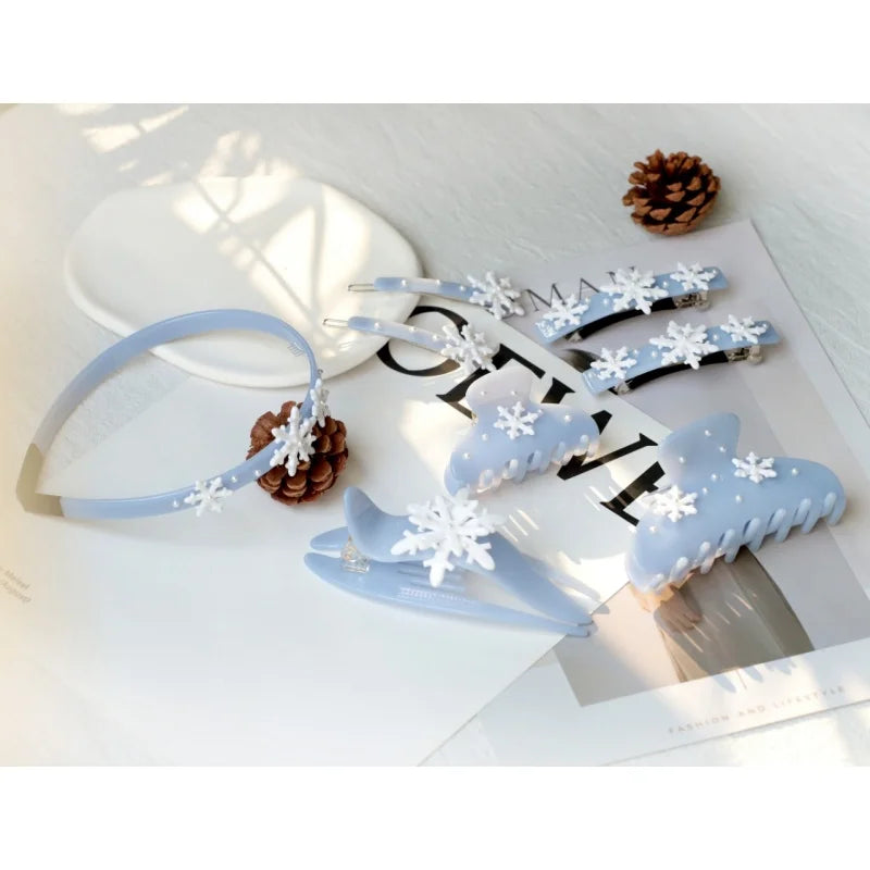 Four-piece Acetate Rhinestone Inlay Hair Accessories Kits with Headbands Hair Claws