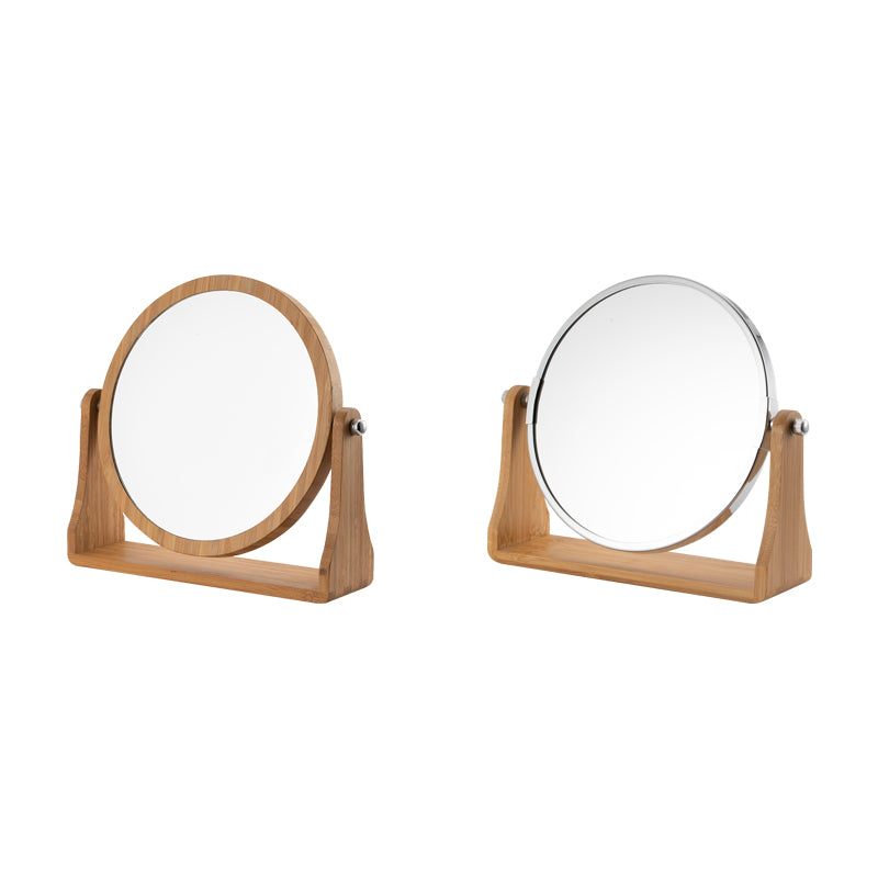 Type-C Rechargeable Portable 2X 3X Magnification Adjustable Tabletop Travel Led Folding With Light Trifold Makeup Vanity Mirror