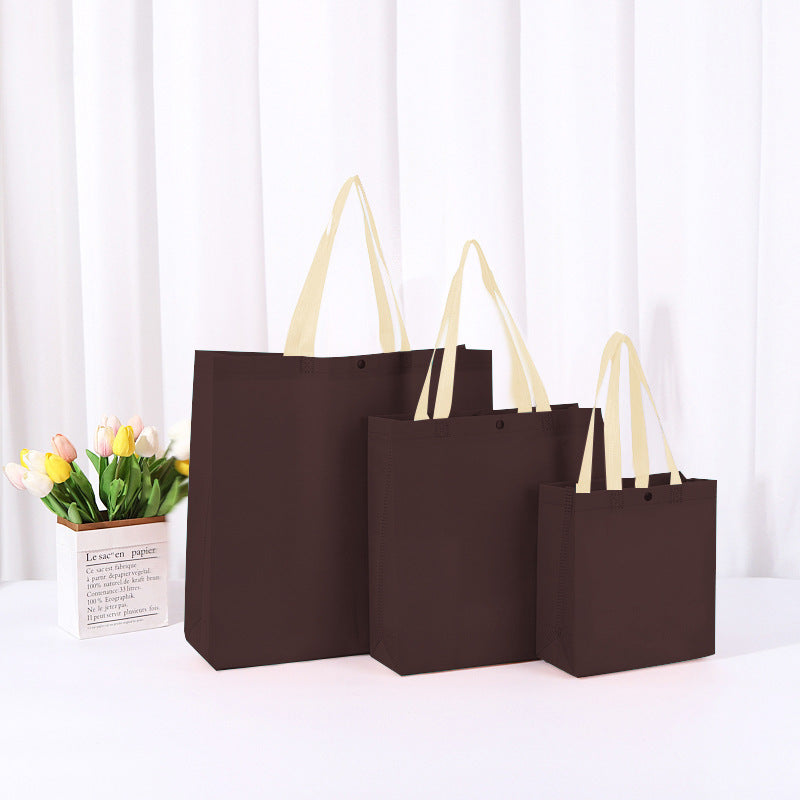 Bolsa de compras reutilizable, ecológica, no tejida, reciclada, con logotipo personalizado para regalos.