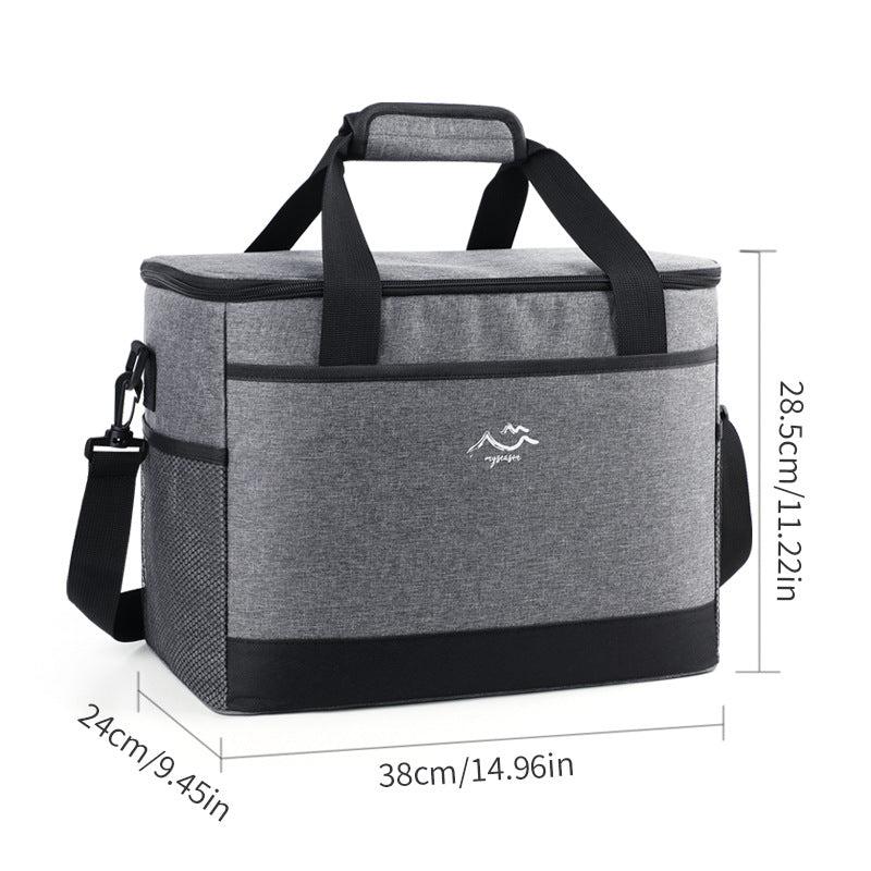 Bolsa de Almuerzo Refrigerante Aislante Impresa a Medida – Nevera Portátil Plegable de Gran Capacidad para Picnic y Camping