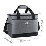 Bolsa de Almuerzo Refrigerante Aislante Impresa a Medida – Nevera Portátil Plegable de Gran Capacidad para Picnic y Camping