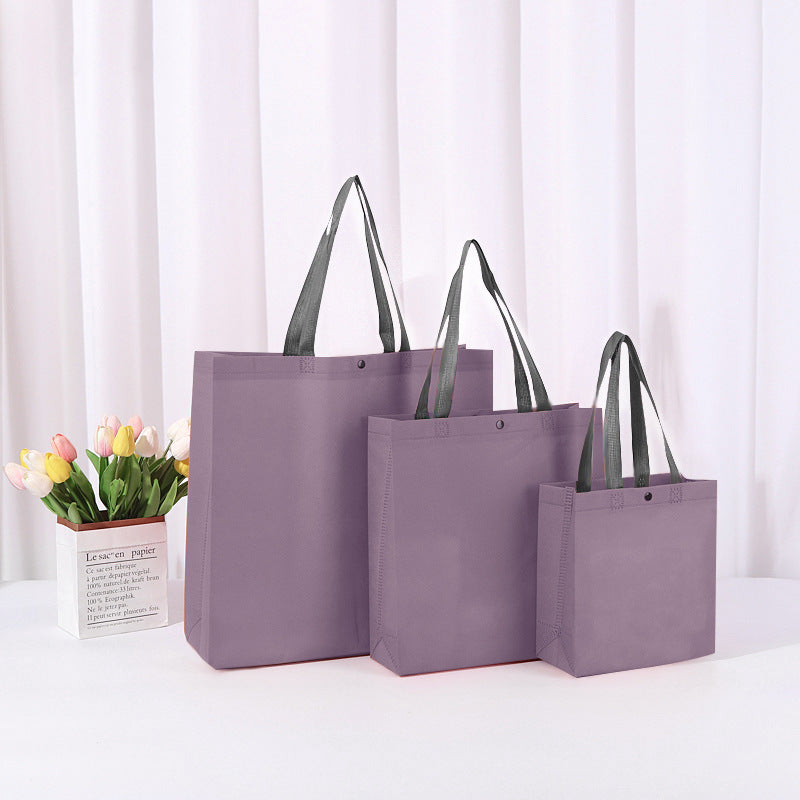 Bolsa de compras reutilizable, ecológica, no tejida, reciclada, con logotipo personalizado para regalos.