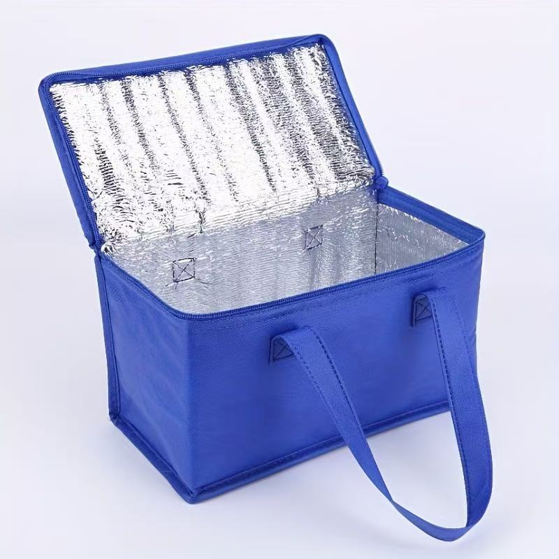 Bolsa térmica no tejida con logotipo personalizado | Bolsa aislante de papel de aluminio para té con leche, cerveza y bebidas frías