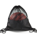 Mesh Pocket Sports Drawstring Backpack (Lightweight Polyester, Custom Logo)