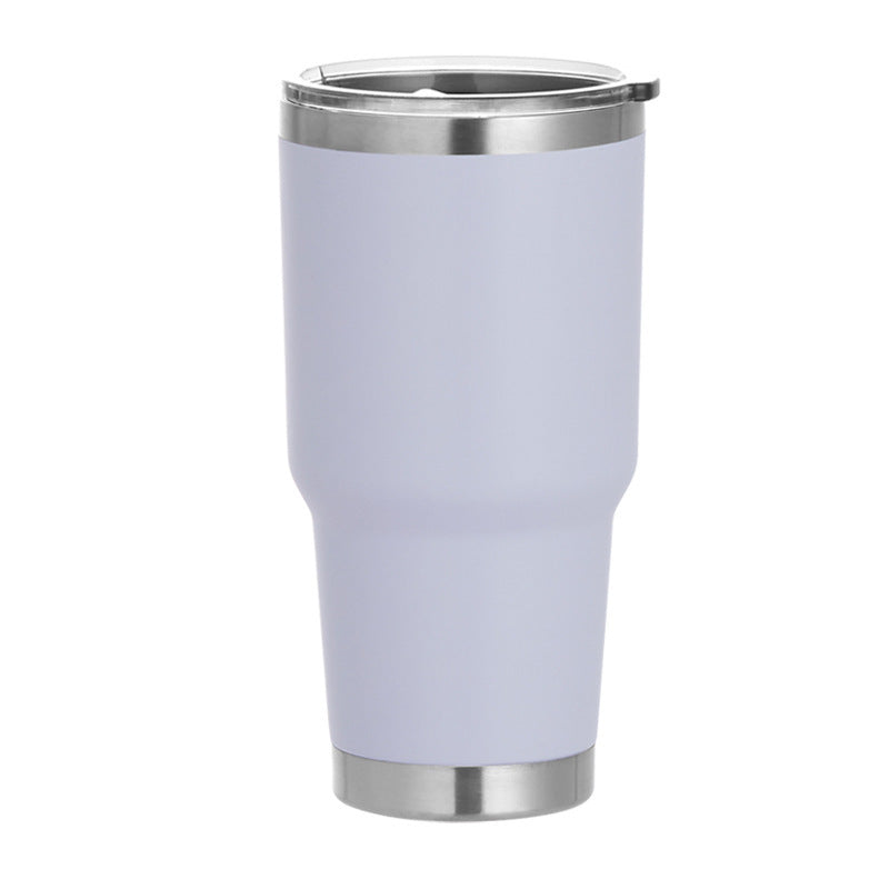 Vasos de acero inoxidable de doble pared con recubrimiento en polvo de 30 oz, con logotipo personalizado, ecológicos, para regalo, tazas de viaje con aislamiento.