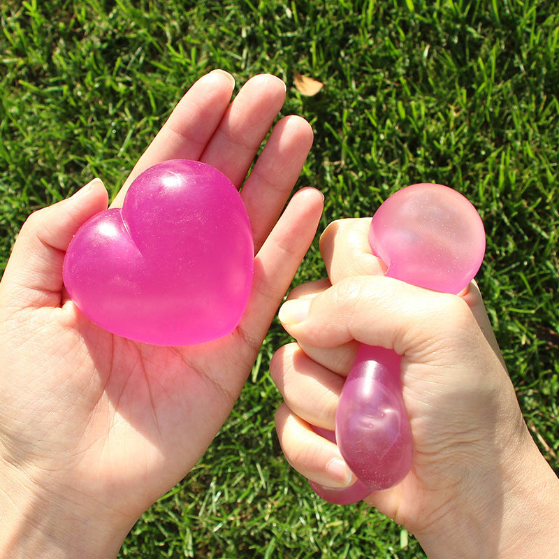 Custom Color-Changing Heart Squishy, Light-Activated Stress Relief Squeeze Toy, Soft Maltose Sensory Fidget Toy