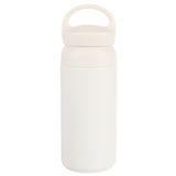 Vaso de viaje de acero inoxidable de doble pared con aislamiento al vacío, 17 oz, con logotipo personalizado y asa, termo portátil para café.