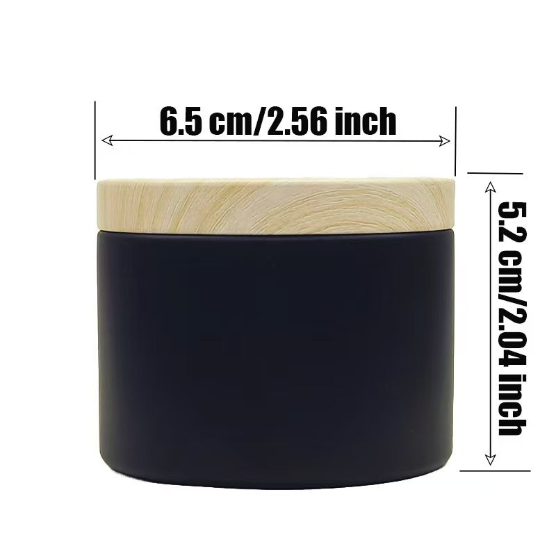 Lata de vela negra mate personalizada de 8 oz / 4 oz – Envase de hojalata para velas perfumadas, bálsamos y té