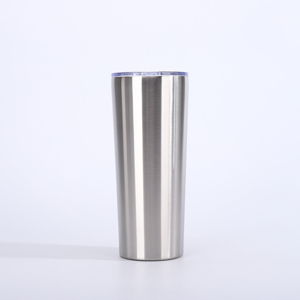 Vaso de cerveza de doble pared con aislamiento al vacío de 22 oz y tapa, taza de viaje de acero inoxidable 304 con recubrimiento en polvo, con impresión de logotipo personalizado disponible.