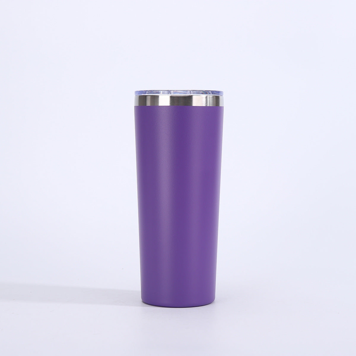 Vaso de cerveza de doble pared con aislamiento al vacío de 22 oz y tapa, taza de viaje de acero inoxidable 304 con recubrimiento en polvo, con impresión de logotipo personalizado disponible.