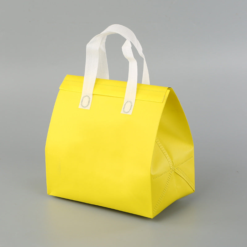 Custom Insulated Takeaway Bags with Aluminum Foil Lining – Non-Woven Food Delivery Bags for Restaurant & Beverage Packaging