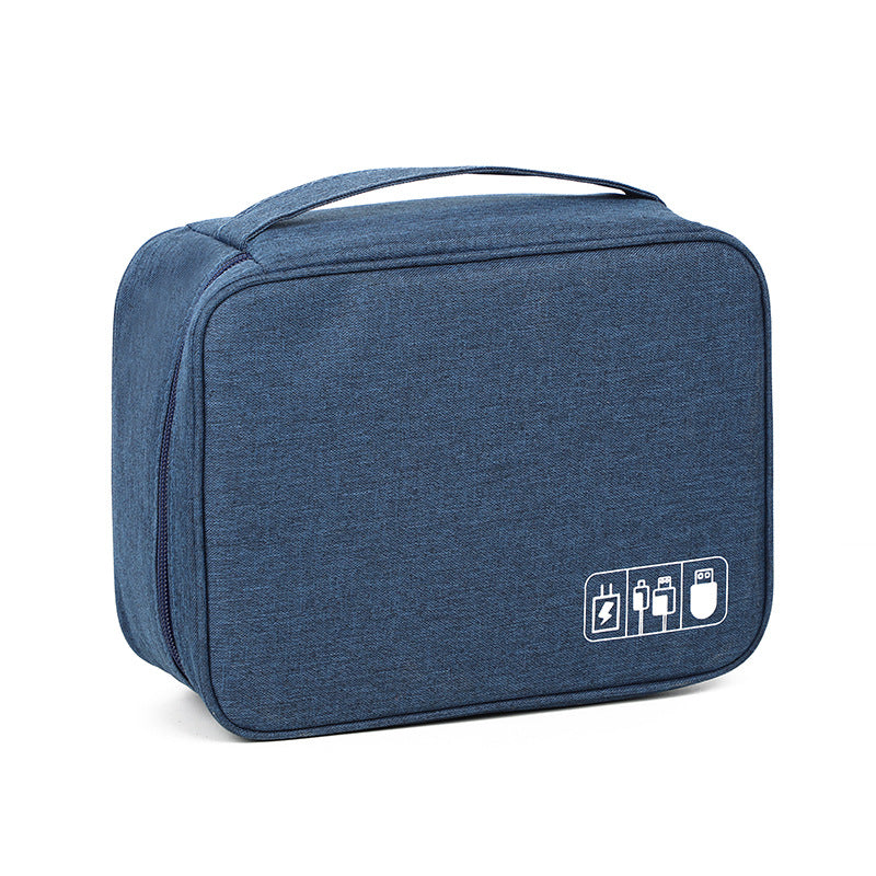 Organizador de accesorios tecnológicos con logotipo personalizado – Bolsa de almacenamiento multiusos para cables, cargadores y baterías externas