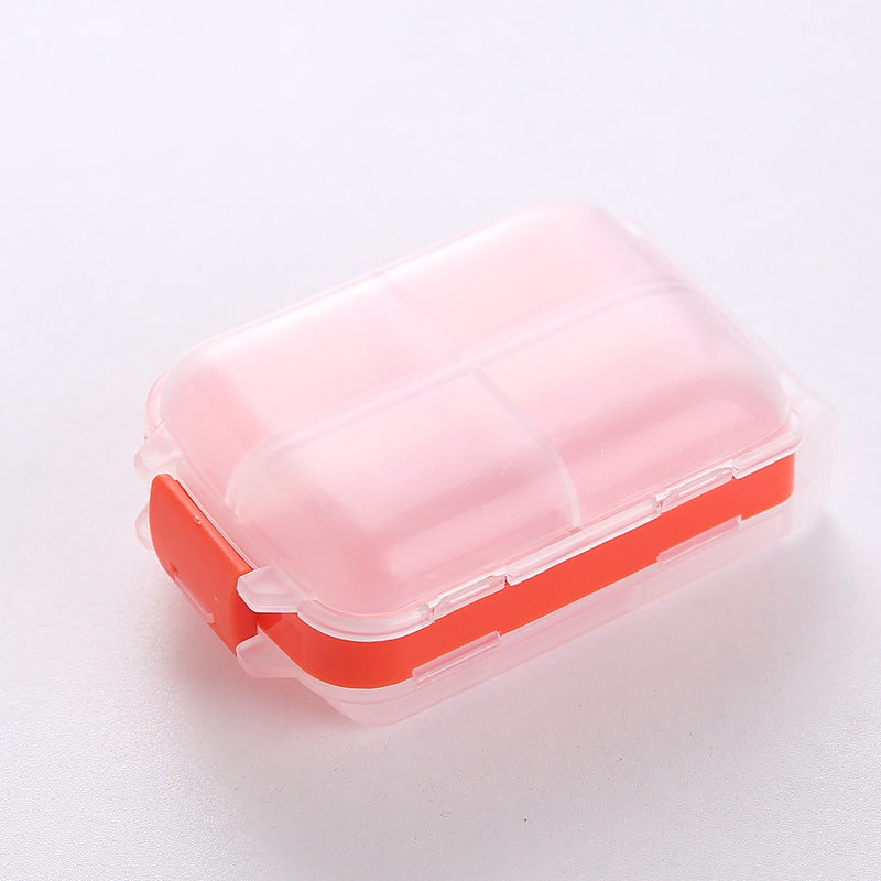 Mini Portable Weekly Pill Box Organizer with Custom Logo – Foldable Travel Storage Case for Pills & Jewelry