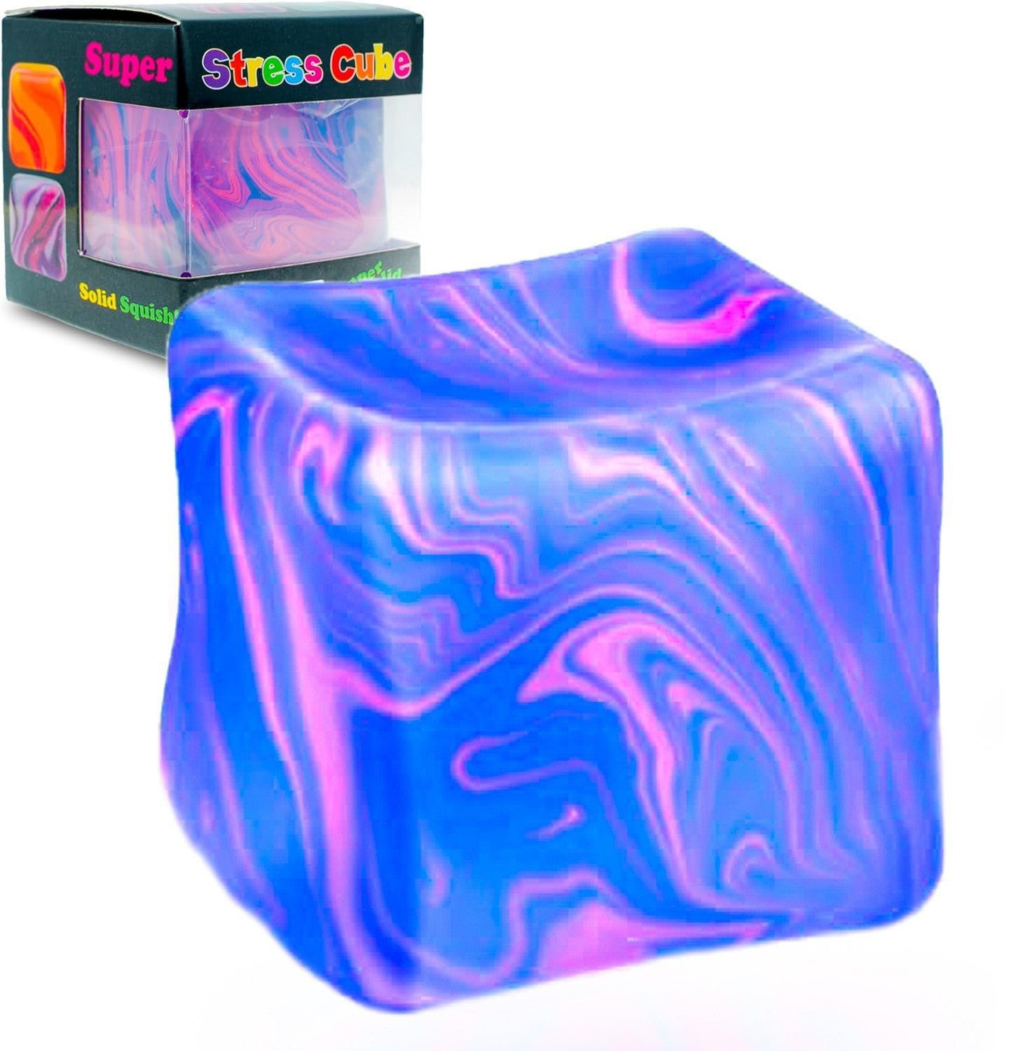 Squishy Cubo de Hielo con Flujo Personalizado de Maltosa, Juguete Antiestrés de Levantamiento Lento, 5 cm (1.97 in)