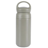 Vaso de viaje de acero inoxidable de doble pared con aislamiento al vacío, 17 oz, con logotipo personalizado y asa, termo portátil para café.