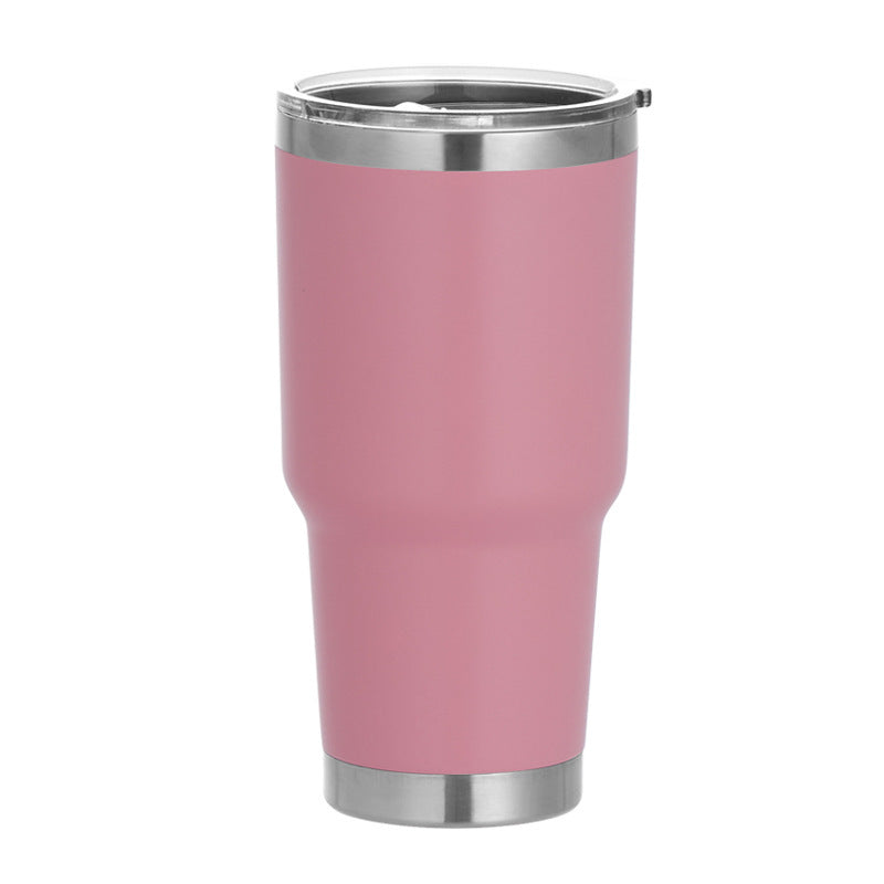 Vasos de acero inoxidable de doble pared con recubrimiento en polvo de 30 oz, con logotipo personalizado, ecológicos, para regalo, tazas de viaje con aislamiento.