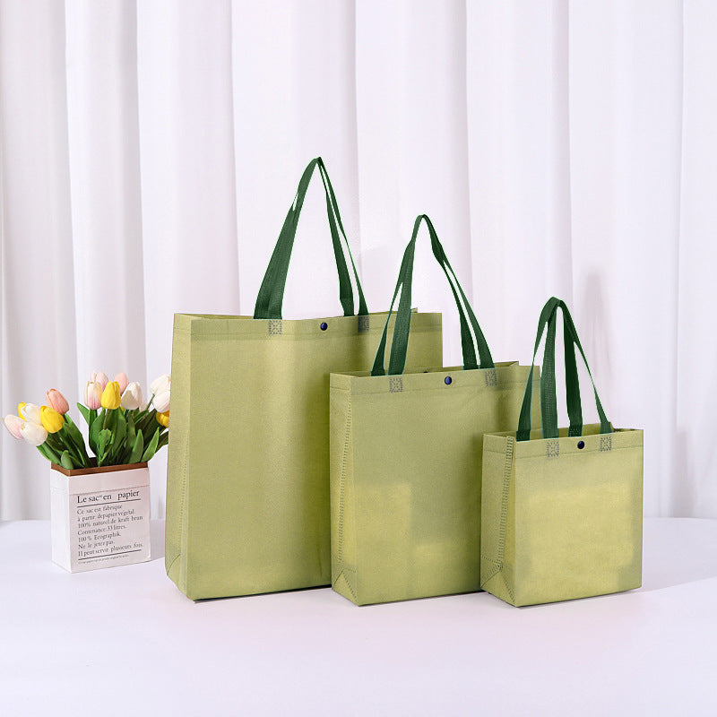 Bolsa de compras reutilizable, ecológica, no tejida, reciclada, con logotipo personalizado para regalos.