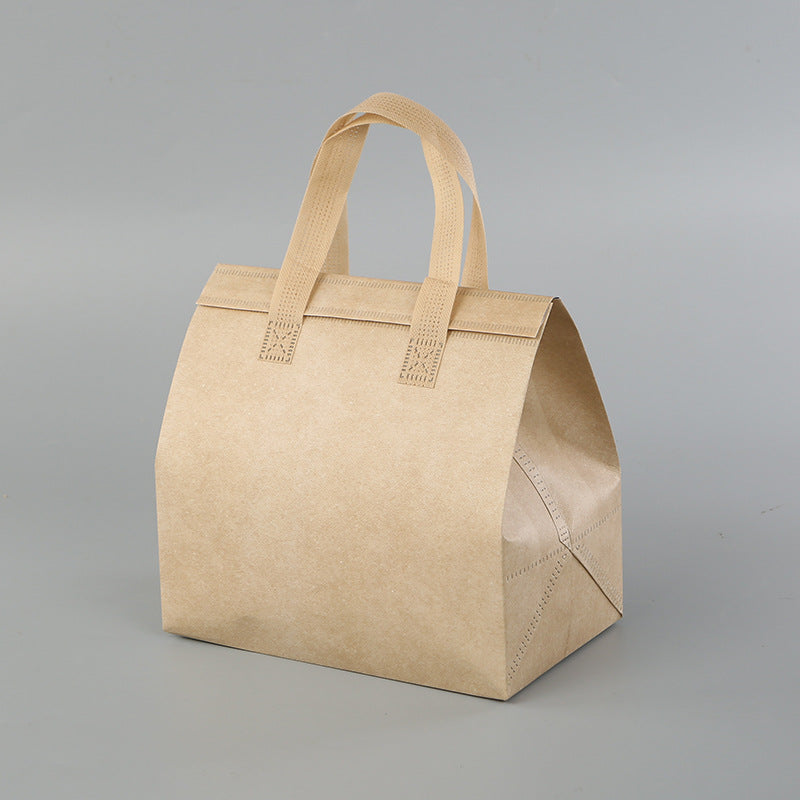 Custom Insulated Takeaway Bags with Aluminum Foil Lining – Non-Woven Food Delivery Bags for Restaurant & Beverage Packaging