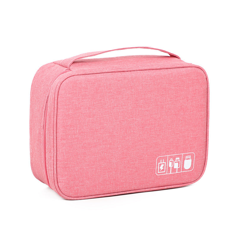 Organizador de accesorios tecnológicos con logotipo personalizado – Bolsa de almacenamiento multiusos para cables, cargadores y baterías externas