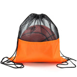 Mesh Pocket Sports Drawstring Backpack (Lightweight Polyester, Custom Logo)