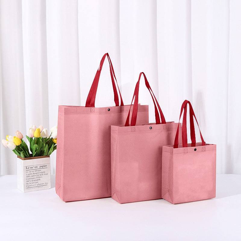 Bolsa de compras reutilizable, ecológica, no tejida, reciclada, con logotipo personalizado para regalos.