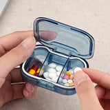 Portable Mini Pill Box with Custom Logo – 3-Grid Travel Pill Organizer for Daily Medication Storage