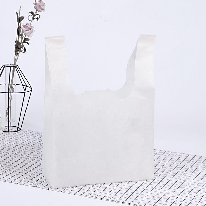 Economy Custom Logo Non-woven Fabric Shopping Tote Bags with Logo Printing