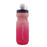 Botella de agua deportiva portátil de 610 ml (20,6 oz) para ciclismo y uso al aire libre. Botella de agua apretable.