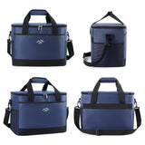 Bolsa de Almuerzo Refrigerante Aislante Impresa a Medida – Nevera Portátil Plegable de Gran Capacidad para Picnic y Camping