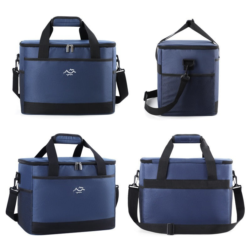 Bolsa de Almuerzo Refrigerante Aislante Impresa a Medida – Nevera Portátil Plegable de Gran Capacidad para Picnic y Camping