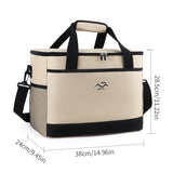Bolsa de Almuerzo Refrigerante Aislante Impresa a Medida – Nevera Portátil Plegable de Gran Capacidad para Picnic y Camping