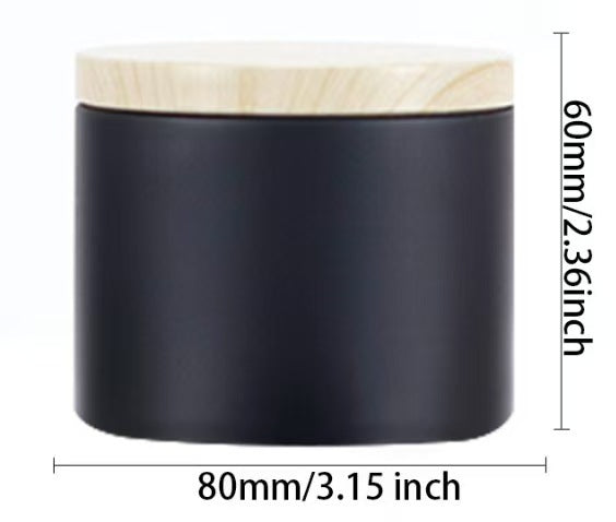 Lata de vela negra mate personalizada de 8 oz / 4 oz – Envase de hojalata para velas perfumadas, bálsamos y té