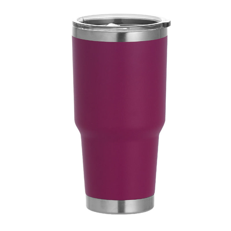 Vasos de acero inoxidable de doble pared con recubrimiento en polvo de 30 oz, con logotipo personalizado, ecológicos, para regalo, tazas de viaje con aislamiento.