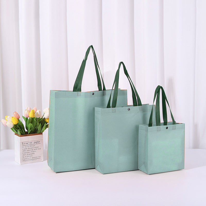 Bolsa de compras reutilizable, ecológica, no tejida, reciclada, con logotipo personalizado para regalos.