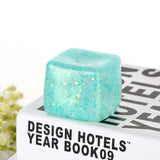Squishy de cubitos de hielo creativo y personalizado, juguete sensorial de crecimiento lento para aliviar el estrés, juguete antiestrés blando
