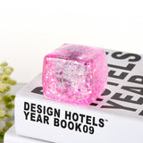 Squishy de cubitos de hielo creativo y personalizado, juguete sensorial de crecimiento lento para aliviar el estrés, juguete antiestrés blando