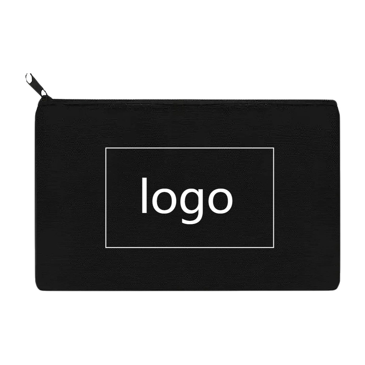 Custom Canvas Pencil Pouch with Logo – Personalized DIY Makeup & School Supply Bag