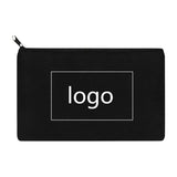 Custom Canvas Pencil Pouch with Logo – Personalized DIY Makeup & School Supply Bag