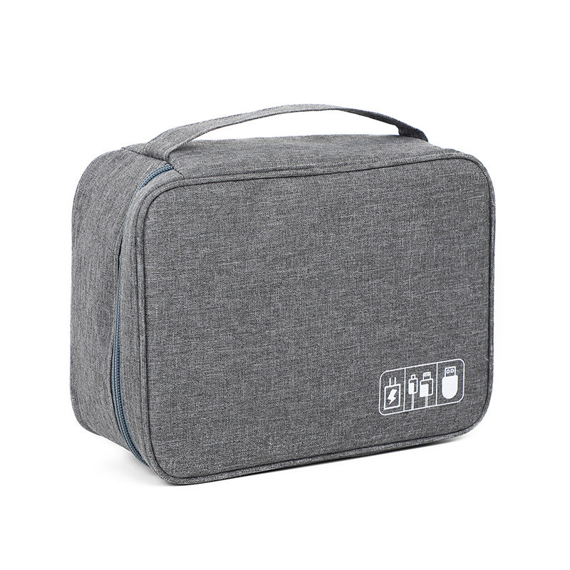 Organizador de accesorios tecnológicos con logotipo personalizado – Bolsa de almacenamiento multiusos para cables, cargadores y baterías externas